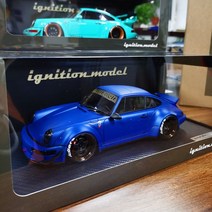 IG 포르쉐 911 1:18 RWB 964 자동차 모델 선물 컬렉션 장식 선물, 프로스트 블루 IG2461