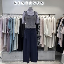 레니본 D링제천벨트와이드팬츠(RE21B4PT705 NA)