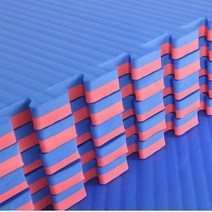 충격방지 퍼즐 조립 방음 매트 충격흡수 소음방지 소음 흡수재, 빨강파랑노랑파랑검정및회색매트패턴택1