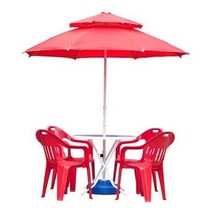 야외 캠핑 낚시 4인용 파라솔세트C(대-녹색-받침포함), 마이쇼핑365센터 사각_흰색_흰색