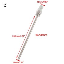 온도측정 온도측정기 적외선온도계 온습도계 50-200mm 스테인리스 스틸 써모웰 12quot 온도 센서용 npt 스레드는 직경 6mm 튜브에 적합 호환, 200mm, 200mm