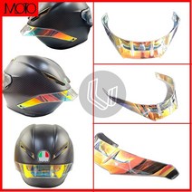 agv pista gp r gp rr에 적합한 7색 헬멧 스포일러 오토바이 액세서리, 가벼운 연기