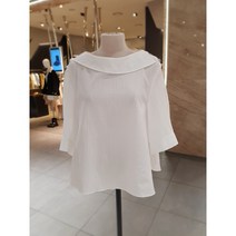 [ZOOC] 둥근카라 반팔 블라우스 Z232MSC041