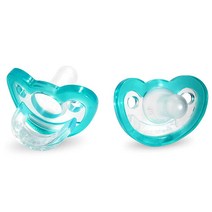 RaZbaby 졸리팝 영아용 쪽쪽이 신생아용 0-3개월 2개입 1팩 핑크, 2 ct teal
