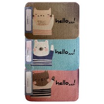 태광마텍스 면나염매트 (소) 면매트 발매트 욕실매트 주방매트 현관매트 다용도매트, 핑크