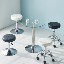 Sunshine 심플 응접테이블 모던테이블 강화유리 투명좌탁 유리상판 높이 74cm, 투명유리