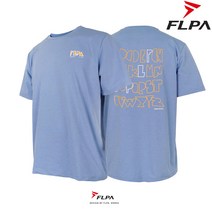 플라이파워 플파 티셔츠 배드민턴 상의 반팔티 We FLPA 퍼플 블루 FP-TS22106P-BL 남성 여성 배드민턴복