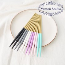 벤톤스튜디오 드블랑 골드 한식&양식 젓가락 1벌, 색상:민트, 민트