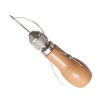 바늘 봉제용 가죽공예 BESTNULE 전문 송곳 손 스티처 수리 도구 키트 2 재봉용품, 너도밤나무 색