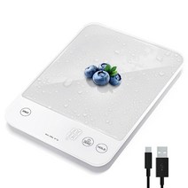Etekcity 루미너리 라이트 주방용 저울 22lb 실버화이트