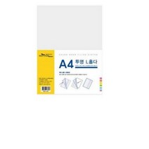 에코청운 L자 홀더 파일 A4, 0 투명(50개입), 5개