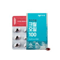 크릴오일 씨스팡 선상가공 프리미엄 크릴오일 100 (500mg x 30캡슐), 박스