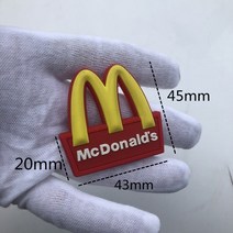 amgm345 diy 편지 스티커에 적합한 1pcs 맞춤형 맥도날드 무료 스티커., l