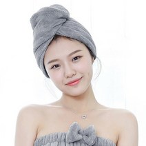 ▒†머리수건 극세사 타올 헤어 드라이 빨리말리는법 수영†▒ 0628 PLAB:V, 퍼플