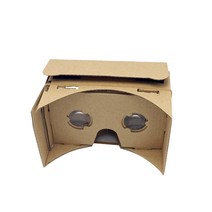 DIY Cardboard for Google Virtual Reality Glasses with 3D Optical Lens Box Fits Mobile Phones and Mod, 한개옵션0