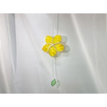 스테인드글라스 동글동글꽃 썬캐쳐 도어벨, 10cm