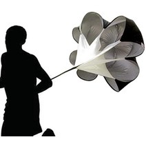 속도 훈련 저항 민첩성 낙하산 달리기 동력 축구 농구 보디빌딩 57 인치, [03] 빨간