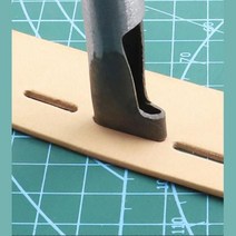 7mm 가죽공방 공예 구멍타공 홀펀치 타원형 조각칼 작업용공구 레더툴