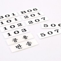 상가 우편함 계량기 미니 호실판 20개 현관문번호판 현관번호판 호실번호, 101