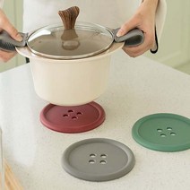 국산 실리콘 단추디자인 냄비받침대 안전하고 위생적인 냄비받침, 와인