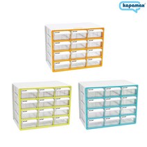 카파맥스 스마트 정리함 12칸 3종 택1, 주황