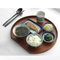 반달 원형 직사각 플레이팅 트레이 100% 원목 애쉬우드 가벼운 쟁반, 프롬비아이_애쉬원목트레이_직사각(대)