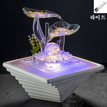 라이트포함 세라믹 인공폭포 실내 미니분수대 인테리어 가정용분수 실내폭포