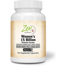 미국직구 Zen 서플먼트 - 150억 여성 멀티프로바이오틱스 - 락토바실리와 비파도 혼합 균주 및 질 서바이벌 스테블라이즈 60-베그캡, 수량, 상세참조