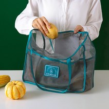 포켓 접이식 메쉬 시장가방 마트 휴대용장바구니, 상세 참조
