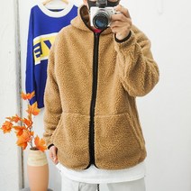 [코디캡틴] 큰옷 3XL 오버핏 빅사이즈양털 후드자켓 후드집업