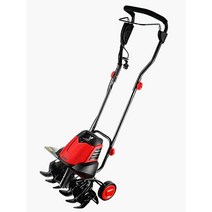 BIEL 텃밭관리기 소형 유선 밭가는 기계 쟁기 이앙기, 2400W 6개 날+ 10m 연장선
