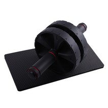 복근운동기구 뱃살빼는운동 복부다이어트 아랫배빼는운동 바퀴 피트니스 장비 홈 체육관 소음, 검은색, 협력사