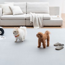 포포 강아지 미끄럼방지 롤 애견매트 거실 복도 논슬립, 어반그레이 9mm