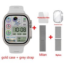 스마트워치 849mm 420*485 NFC 리로지오 intente PK ZD8, Grey-Gray-milan-N_49mm