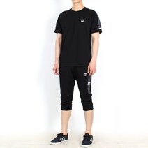 파르데스 앨빈 남성 여름 트레이닝복세트 7부 반바지 츄리닝세트