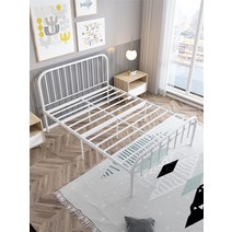 북유럽 철제 침대 강철 1인 2인용 기숙사 숙소 선반 diy 조립형 프레임, 1000mm*1900mm 옵션1