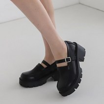 니나스파리 실버탭 더블반도 6cm 통굽 로퍼