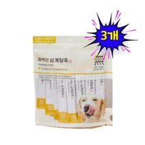 [대용량]무마진 짜먹는 삼계탕죽 황태연어죽 소고기야채죽 490g 35P 강아지간식, 3개
