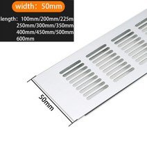 5080mm 와이드 벤트 천공 시트 알루미늄 합금 에어 웹 플레이트 환기 그릴, Width 80MM, length 250MM