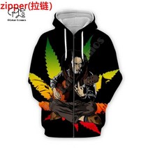 Bob Marley 밥말리 후드 라운드 셔츠 레게 라이온 가수 힙합 전설 밥 몰리 재미 있은 패션 3DPrint / 가을 풀오버 캐주얼 24
