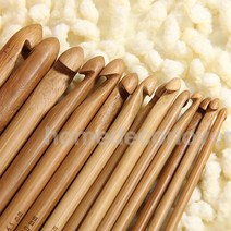 아프간바늘 13.83939 대나무 바늘 아프간 튀니지 크로셰 뜨개질 후크 14sz 13, 1개