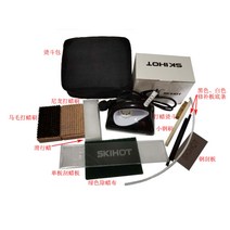 스노우보드 데크 왁싱 세트 광택 슬라이딩, 싱글보드 왁스칠+패치 + 30cm