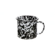 하코야 법랑마블 머그컵 에나멜머그컵 법랑컵 350ml, 블랙