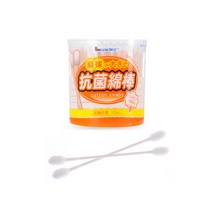 GDF8271 (일본 직수입)리더 항균 면봉(대형사이즈) 110입 x 4EA 일반 면봉의 1.5배 큰 면구_종이 소재 막대 사용 귀지/귀청소/리무버/이미용, 1개