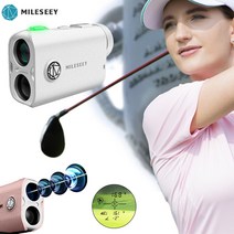 [chengyi] 차쉬넬 MiLESEEY 골프거리 레이저 측정기 PF1 최신버전 /IP65 방수등급 7.5도 대시각 0.1s 초급속 측정 400yard 파우치 증정, 화이트