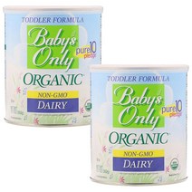 (2PACK)네이처스원 Babys Only Organic 토들러 외국분유 유제품 12.7 oz(360 g), One Size, 2PACK
