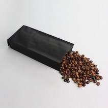 자성팩 무광 검정 커피 봉투 (사이즈4종) 100매 아로마벨브가능, 검정 100g (7x22)(벨브포함), 100개