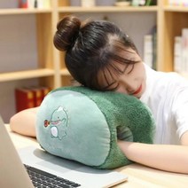 요술 베개 낮잠 굿잠 베개 코골이 숙면 베개 사무실 낮잠 베개, 핑크토끼, 캐릭터, 핑크 그린 아이보리 그레이