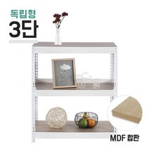 독립형 스피드랙 3단(2칸) MDF 높이 1500mm(무료배송), MDF_12mm_900x400 /1500/블랙