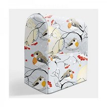 Kitchen Aid 믹서 커버 5-8쿼트 키친에이드/해밀턴 스탠드 믹서와 호환되는 커버 포켓이 있는 먼지 커버 모든 틸트 헤드 및 볼 리프트에 맞는 주방 보조 액세서리, 새 프린트가 있는 화이트